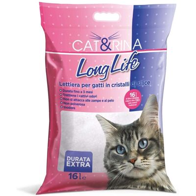 CAT&RINA Lettiera lunga durata - Cristalli di silice 16 lt CAT&RINA Lettiera lunga durata - Cristalli di silice 16 lt