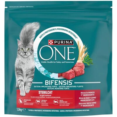 Purina One Cibo per Gatti Sterilizzati - Manzo e Grano Purina One Cibo per Gatti Sterilizzati - Manzo e Grano