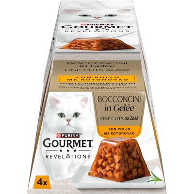 Gourmet Cibo umido per gatti PURINA ™ Bocconcini in Gelée con Pollo 4x57 g Gourmet Cibo umido per gatti PURINA ™ Bocconcini in Gelée con Pollo 4x57 g