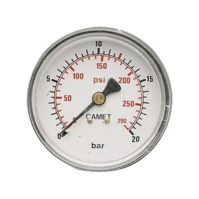 Abac Manometro compressore aria per riduzione di pressione 10 bar Abac Manometro compressore aria per riduzione di pressione 10 bar