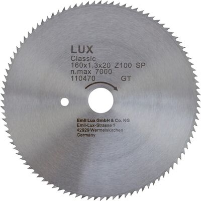 Lux-Tools Lama per sega circolare CV Ø 160x20 mm 64 denti Lux-Tools Lama per sega circolare CV Ø 160x20 mm 64 denti