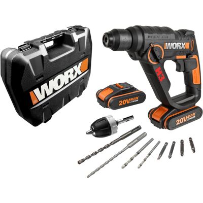 Worx Martello tassellatore a batteria WX390.1 36 W 20 V Worx Martello tassellatore a batteria WX390.1 36 W 20 V