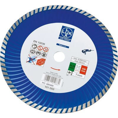 Lux-Tools Disco diamantato per smerigliatrice Classic Stone Ø 230 mm Lux-Tools Disco diamantato per smerigliatrice Classic Stone Ø 230 mm