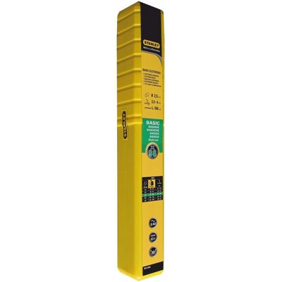 Stanley elettrodi basici Ø 2,5 mm x 350 mm tubo 98 pz Stanley elettrodi basici Ø 2,5 mm x 350 mm tubo 98 pz