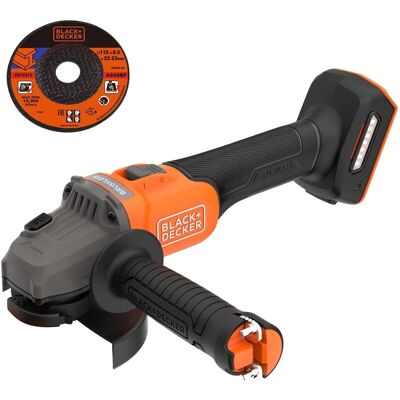 Black+decker Smerigliatrice angolare Black & Decker Ø 115 mm - solo corpo macchina Black+decker Smerigliatrice angolare Black & Decker Ø 115 mm - solo corpo macchina