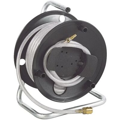 Abac Tubo per aria compressore in PVC armato Ø 6x11 20 m con arrotolatore Abac Tubo per aria compressore in PVC armato Ø 6x11 20 m con arrotolatore