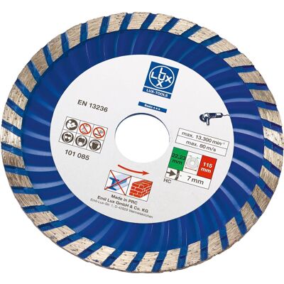 Lux-Tools Disco diamantato per smerigliatrice Classic Stone Ø 115 mm Lux-Tools Disco diamantato per smerigliatrice Classic Stone Ø 115 mm