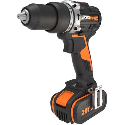 Trapano Avvitatore a Percussione WX352.1 - 60Nm, Batteria 4Ah Trapano Avvitatore a Percussione WX352.1 - 60Nm, Batteria 4Ah