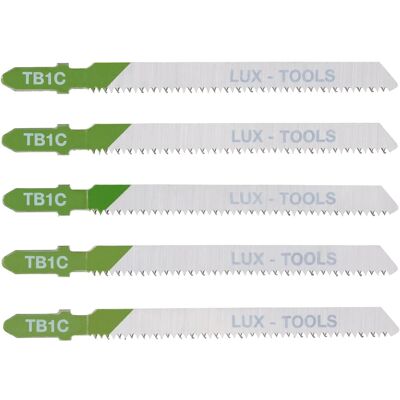 Lux-Tools lame bimetallo per seghetto alternativo legno codolo a T 5 pz Lux-Tools lame bimetallo per seghetto alternativo legno codolo a T 5 pz