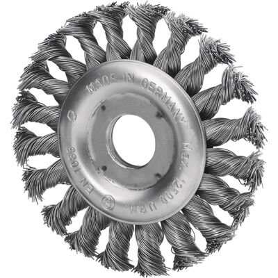 Lux-Tools spazzola tonda intrecciata Ø 115 mm x 22,23 mm Lux-Tools spazzola tonda intrecciata Ø 115 mm x 22,23 mm
