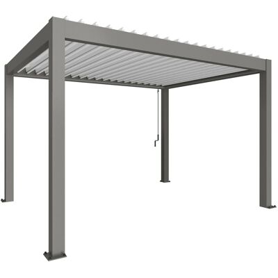 Biohort Pergola in metallo grigio quarzo/bianco 404,5x312x264 cm Biohort Pergola in metallo grigio quarzo/bianco 404,5x312x264 cm