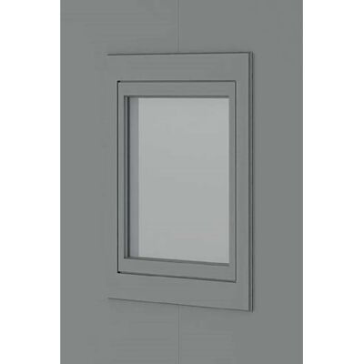 Biohort Finestra con apertura a ribalta CasaNova Grigio quarzo metallizzato Biohort Finestra con apertura a ribalta CasaNova Grigio quarzo metallizzato