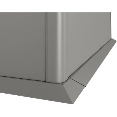 Biohort Bordo di protezione falciatura per prato 1x1 m Grigio quarzo met Biohort Bordo di protezione falciatura per prato 1x1 m Grigio quarzo met