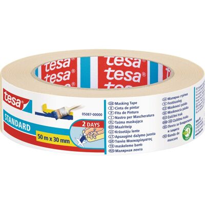 Tesa Nastro per mascheratura 30 mm x 50 m trasparente Tesa Nastro per mascheratura 30 mm x 50 m trasparente