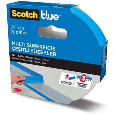 Scotch Nastro per mascheratura Blue 24 mm x 41 m blu Scotch Nastro per mascheratura Blue 24 mm x 41 m blu