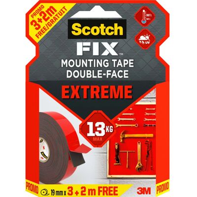 - Nastro biadesivo permanente ScotchFix Extreme 19 mm x 5 m rosso - Nastro biadesivo permanente ScotchFix Extreme 19 mm x 5 m rosso