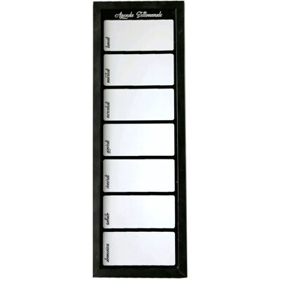 - Lavagna magnetica settimanale 20x60 cm - Lavagna magnetica settimanale 20x60 cm