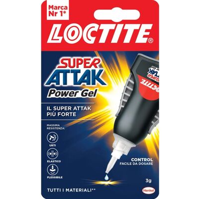 Loctite Super Attak Colla gel Power Gel Control 3 g Loctite Super Attak Colla gel Power Gel Control 3 g