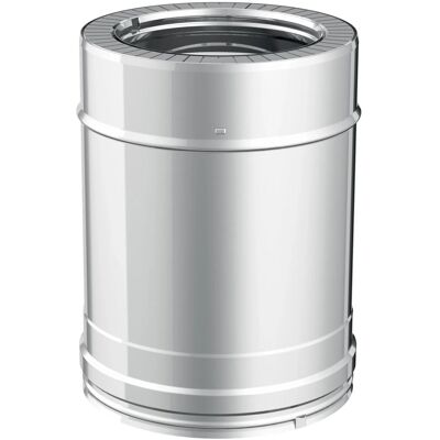 - Tubo l.250 mm diam.100/150 inox sp.0,5 mm doppia parete - Tubo l.250 mm diam.100/150 inox sp.0,5 mm doppia parete