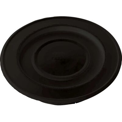 - Rosone laccato con coperchio Ø 10 cm nero - Rosone laccato con coperchio Ø 10 cm nero
