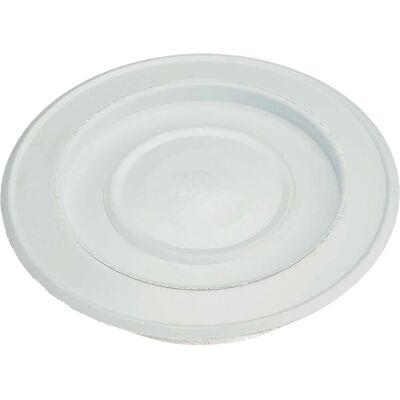 - Rosone laccato con coperchio Ø 12 cm bianco - Rosone laccato con coperchio Ø 12 cm bianco