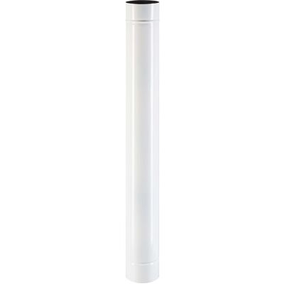 - Tubo smaltato lineare porcellanato bianco L 100 cm Ø 13 cm - Tubo smaltato lineare porcellanato bianco L 100 cm Ø 13 cm
