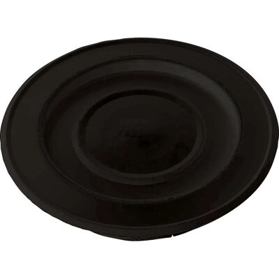 - Rosone laccato con coperchio Ø 12 cm nero - Rosone laccato con coperchio Ø 12 cm nero