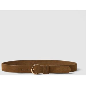 LES COPAINS, Cintura In Vera Pelle Marrone Con Fibbia Dorata, Donna, Marrone, Taglia: S LES COPAINS, Cintura In Vera Pelle Marrone Con Fibbia Dorata, Donna, Marrone, Taglia: S