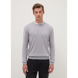 OVS, Pullover Girocollo Grigio In Misto Cotone Regular Fit, Uomo, Grigio, Taglia: XXL OVS, Pullover Girocollo Grigio In Misto Cotone Regular Fit, Uomo, Grigio, Taglia: XXL