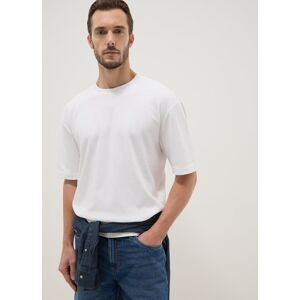 OVS, T-shirt A Maniche Corte In Puro Cotone Bianca Relaxed Fit, Uomo, Bianco, Taglia: M OVS, T-shirt A Maniche Corte In Puro Cotone Bianca Relaxed Fit, Uomo, Bianco, Taglia: M