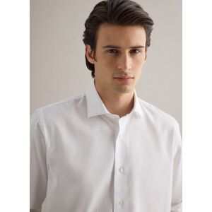 PIOMBO, Camicia In Puro Cotone Bianca Regular Fit Easy Iron, Uomo, Bianco, Taglia: 43 PIOMBO, Camicia In Puro Cotone Bianca Regular Fit Easy Iron, Uomo, Bianco, Taglia: 43