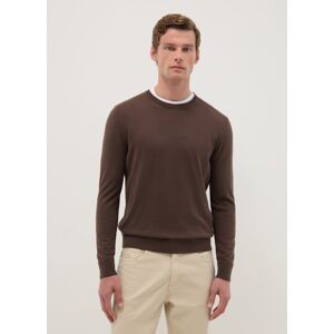OVS, Pullover Girocollo Marrone In Misto Cotone Regular Fit, Uomo, Marrone, Taglia: L OVS, Pullover Girocollo Marrone In Misto Cotone Regular Fit, Uomo, Marrone, Taglia: L