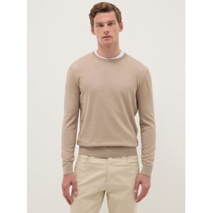 OVS, Pullover Girocollo Beige In Misto Cotone Regular Fit, Uomo, Beige, Taglia: XXL OVS, Pullover Girocollo Beige In Misto Cotone Regular Fit, Uomo, Beige, Taglia: XXL