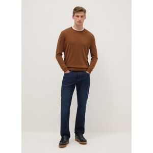 OVS, Pullover Girocollo Marrone In Misto Cotone Regular Fit, Uomo, Marrone, Taglia: M OVS, Pullover Girocollo Marrone In Misto Cotone Regular Fit, Uomo, Marrone, Taglia: M
