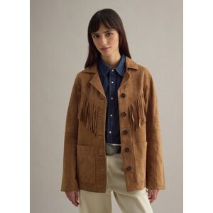 PIOMBO, Giacca In Vera Pelle Marrone Regular Fit Con Frange, Donna, Marrone, Taglia: M PIOMBO, Giacca In Vera Pelle Marrone Regular Fit Con Frange, Donna, Marrone, Taglia: M