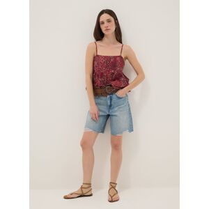 B.ANGEL, Shorts In Puro Cotone Denim Azzurro Straight Fit, Donna, Denim, Taglia: 46 B.ANGEL, Shorts In Puro Cotone Denim Azzurro Straight Fit, Donna, Denim, Taglia: 46