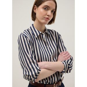 OVS, Camicia A Righe Multicolor Regular Fit Con Colletto Classico E Bottoni, Donna, Multicolor, Taglia: XL OVS, Camicia A Righe Multicolor Regular Fit Con Colletto Classico E Bottoni, Donna, Multicolor, Taglia: XL