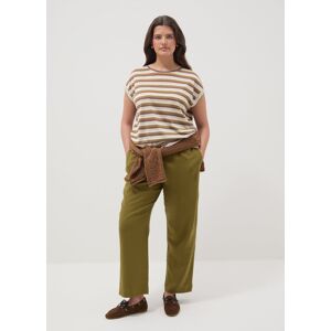 MYA, T-shirt In Misto Viscosa A Righe Multicolor Regular Fit, Donna, Multicolor, Taglia: S MYA, T-shirt In Misto Viscosa A Righe Multicolor Regular Fit, Donna, Multicolor, Taglia: S