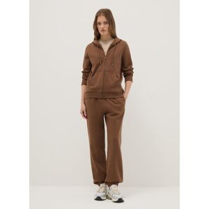 OVS, Felpa In Misto Cotone Marrone Regular Fit Con Cappuccio E Zip, Donna, Marrone, Taglia: 3XL OVS, Felpa In Misto Cotone Marrone Regular Fit Con Cappuccio E Zip, Donna, Marrone, Taglia: 3XL