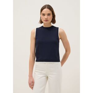 OVS, Tank Top Senza Maniche In Misto Viscosa Blu Regular Fit, Donna, Blu, Taglia: XL OVS, Tank Top Senza Maniche In Misto Viscosa Blu Regular Fit, Donna, Blu, Taglia: XL