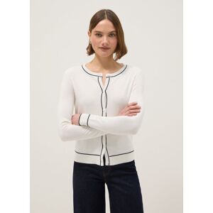 OVS, Cardigan In Misto Viscosa Bianco Regular Fit Con Bottoni, Donna, Bianco, Taglia: M OVS, Cardigan In Misto Viscosa Bianco Regular Fit Con Bottoni, Donna, Bianco, Taglia: M