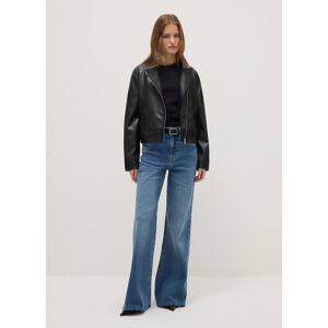 REPUBLIC OF DENIM, Jeans Blu In Cotone Elasticizzato Wide Leg, Donna, Blu, Taglia: 40 REPUBLIC OF DENIM, Jeans Blu In Cotone Elasticizzato Wide Leg, Donna, Blu, Taglia: 40