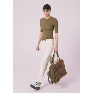 Altavia Studio, T-shirt In Modal Elasticizzato A Costine Altavia Studio, Donna, Verde, Taglia: XL Altavia Studio, T-shirt In Modal Elasticizzato A Costine Altavia Studio, Donna, Verde, Taglia: XL