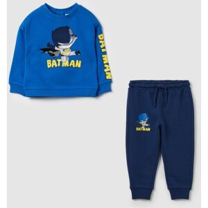 Disney Jogging Set In Cotone Con Stampa Batman, Bambino, Blu, Taglia: 24-30 Disney Jogging Set In Cotone Con Stampa Batman, Bambino, Blu, Taglia: 24-30