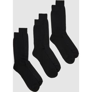 OVS, Tripack Calze Corte Nere In Filo Di Scozia Di Puro Cotone, Uomo, Nero, Taglia: 40/41 OVS, Tripack Calze Corte Nere In Filo Di Scozia Di Puro Cotone, Uomo, Nero, Taglia: 40/41