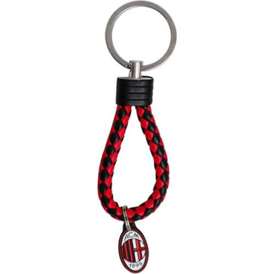 AC Milan - Portachiavi Con Ciondolo - Nero/Rosso - Keychain AC Milan - Portachiavi Con Ciondolo - Nero/Rosso - Keychain