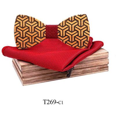 Mahoosive Papillon in legno con fazzoletto T269 Mahoosive Papillon in legno con fazzoletto T269