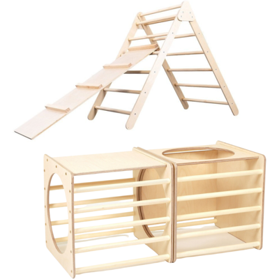 Tuktuk - Triangolo Pikler - 56x61x50 - 57x57 - Set Montessori Tuktuk - Triangolo Pikler - 56x61x50 - 57x57 - Set Montessori