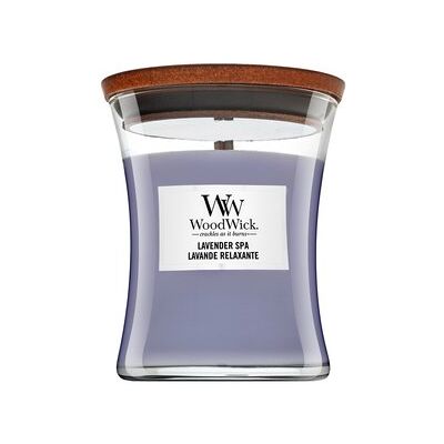 Woodwick Lavender Spa candela profumata 275 g Woodwick Lavender Spa candela profumata 275 g