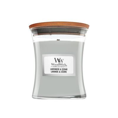 Woodwick Lavender & Cedar candela profumata 85 g Woodwick Lavender & Cedar candela profumata 85 g